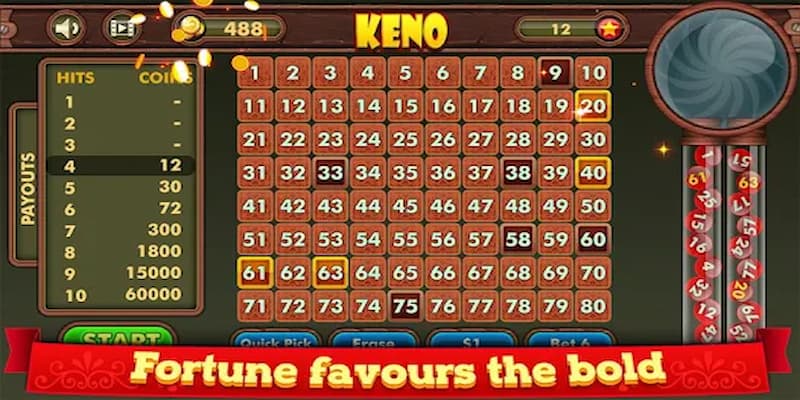 Keno Bongvip - Đa dạng cửa cược tỷ lệ thắng thưởng cao